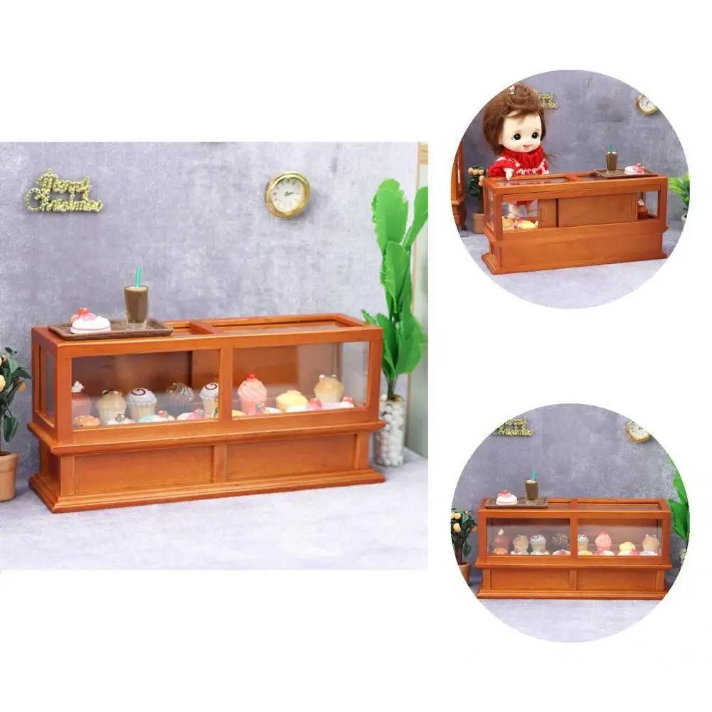 

Искусственная работа, деревянный кукольный домик, модель мебели, мини-шкаф