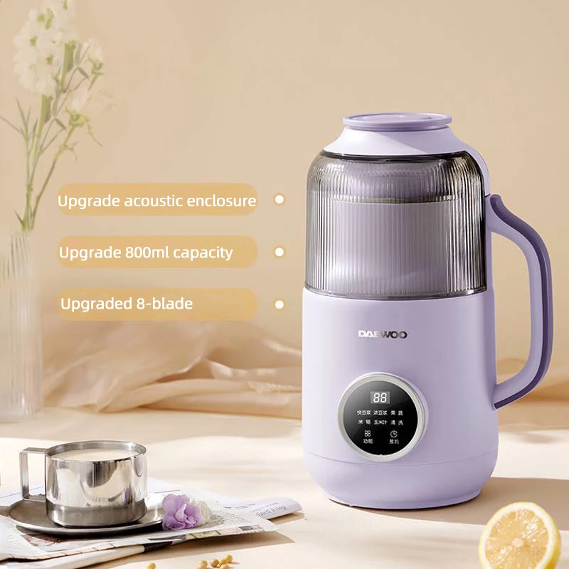 

800 мл соевое молоко, электрическая соковыжималка, портативный блендер, миксер, устройство для соевого молока, соковыжималка для овощей риса, низкий уровень шума