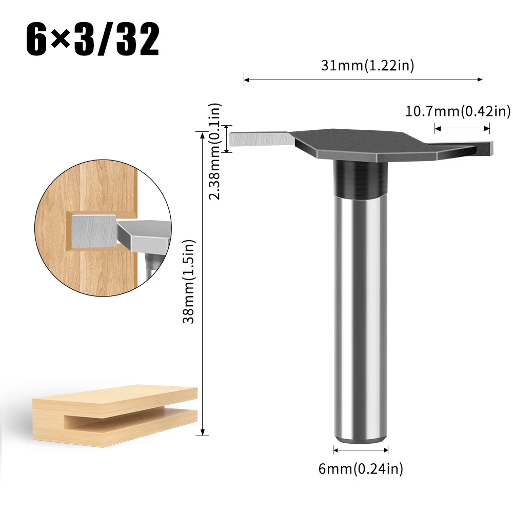 

Фреза T-образная из вольфрамового сплава JGZUI 6 мм 12 мм