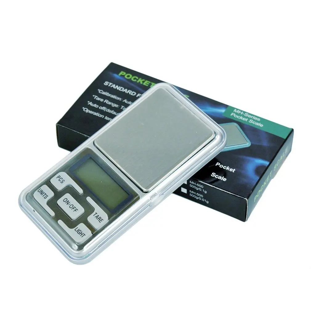 

High Accuracy 200g/500g x 0.01g Mini Presicion Pocket Electronic Digital Scale for Gold Jewelry LCD Display Balance Gram Scales