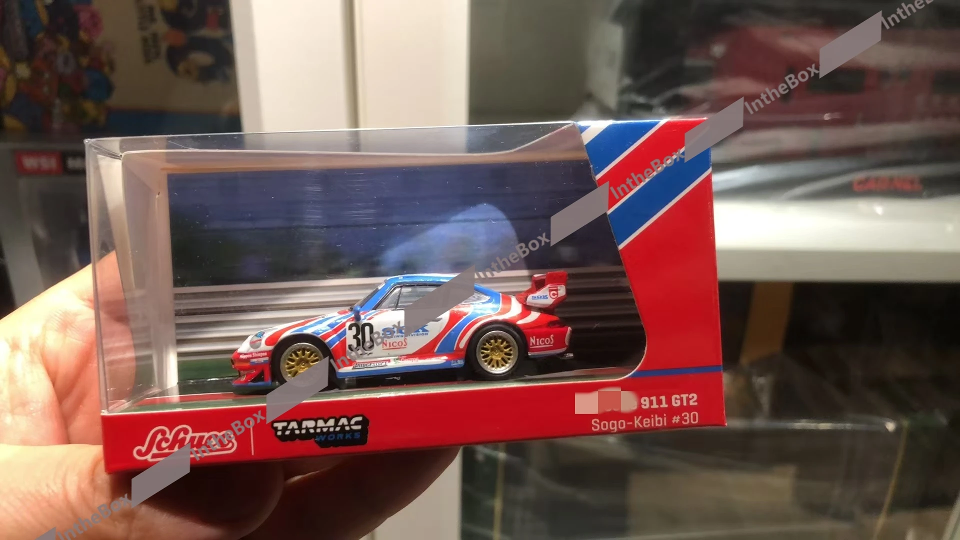 Schuco x Tarmac Works 1/64 911 GT2 Saga Keibi # 30 литая под давлением модель автомобиля сбор