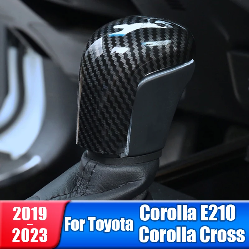 

Car Gear Head Shift Knob Handle Trim Cover For Toyota Corolla E210 Corolla Cross 2019 2020 2021 2022 2023 Hybrid Accessories