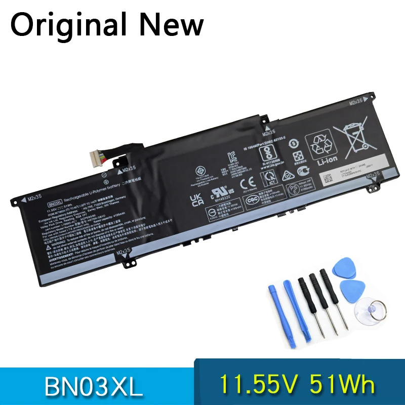 

Новая Оригинальная батарея BN03XL HSTNN-OB1O UB7L для HP ENVY 13 13-ba ENVY X360 13-ay 15-ed0000 L76965-AC1 11,55 в 51Wh