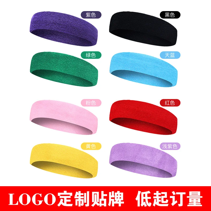 

Women Men Headband Sports Yoga Fitness Stretch Sweatband Hair Band Elasticity Towel Headband Headwear Absorb Sweat Head Band