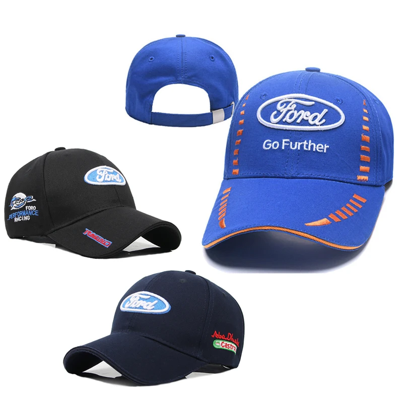 Модная бейсбольная кепка с логотипом автомобиля для Ford badge хлопковая гольфа