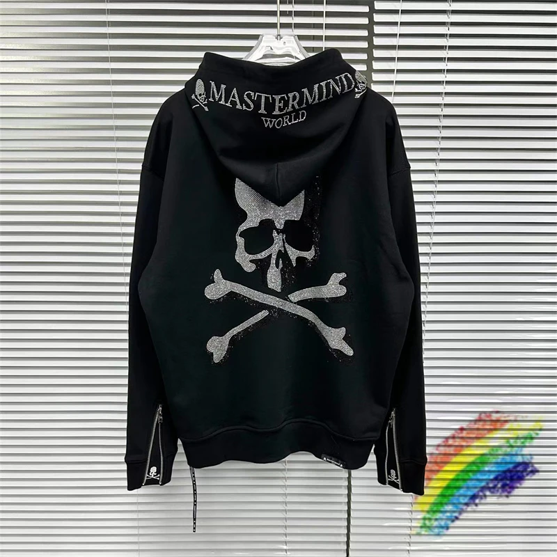 

Cardigan Rhinestone Mastermind HOODY Men Woman Best Quality Mastermind Hoodie Pullover