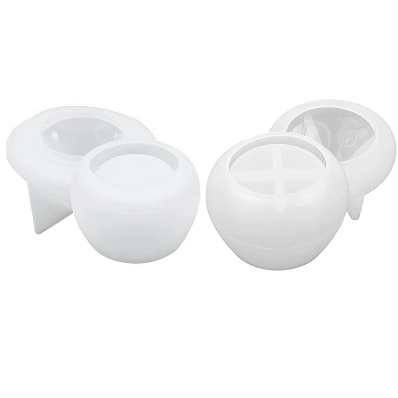 

2 Pack Mushroom Jar Resin Mold Halloween Container Silicone Mold Jewelry Holder Trinket Box Candle Holder Mold With Lid