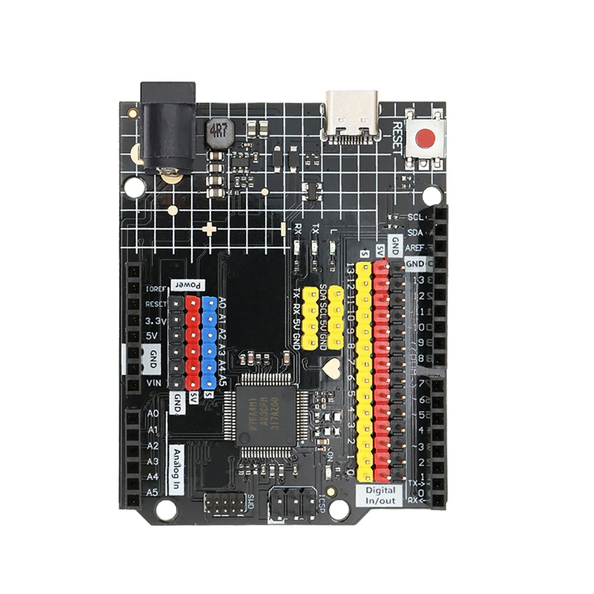 Фото Плата разработки R4 Minima USB-модуль TYPE-C, совместимый с контроллером обучения программирования Arduino №4