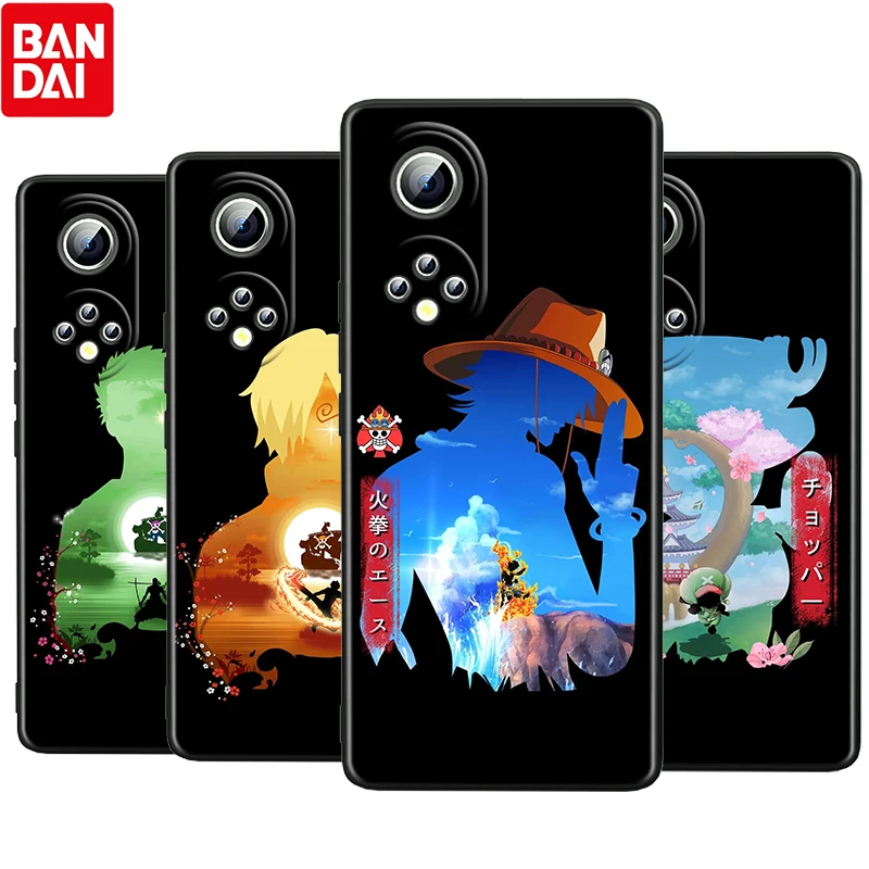 

ONE PIECE SHADOW For Honor 60 50 30 V30 X30i V20 20E X20 Pro Plus SE Lite Silicone Black Soft Phone Case Cover Funda Coque Capa