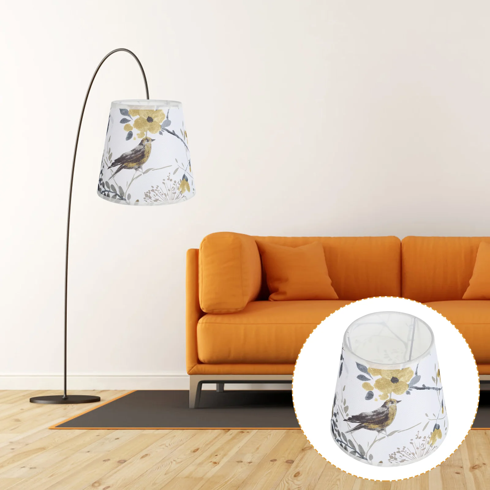 

Lamp Shade Lampshade Cover Table Fabric Shades Small Replacement Light Bedside Drum Clothfloor Printed Chandelierhome Decorative