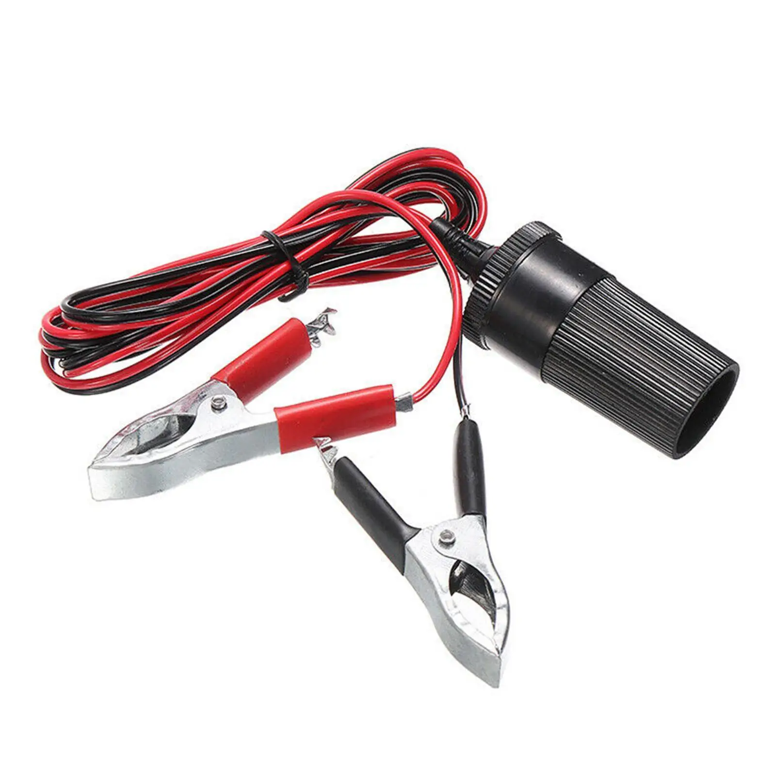 

12V Car Auxiliary Cigarette Lighter Socket Connector Connector Female To Socket Batteries To Terminal Alligator Clip Extens P0S0