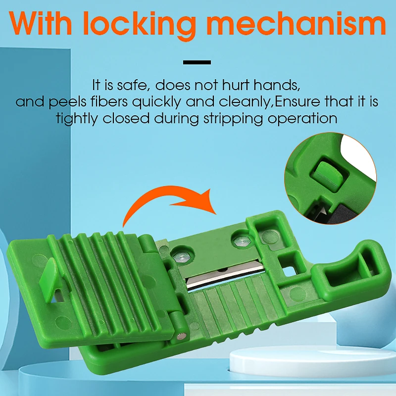 HMSAT-5 Fiber Cable Ribbon Stripper FTTH Fiber Optic Stripping 1.9~3mm MSAT5 Access Tool Kit Loose Buffer Tube Stripper AUA-05