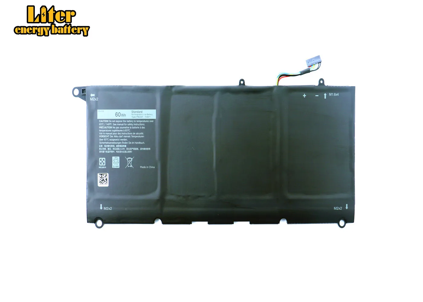 

PW23Y Replacement New Laptop Battery for XPS 13 9360 Series RNP72 TP1GT 7.6V 60WH