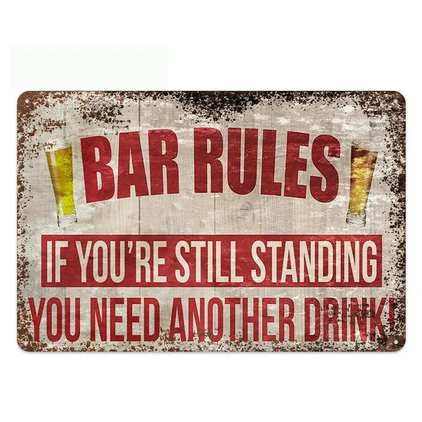 

Металлическая Оловянная вывеска, плакат в стиле ретро для дома и бара, 20 х30 см