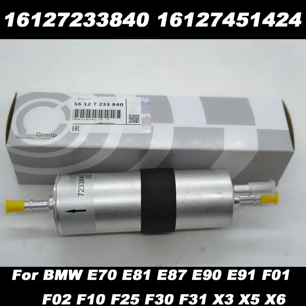 

16127233840 16127451424 Fuel Filter With Original Pack For BMW E81 E87 E90 E91 X5 E70 X3 F25 X6 F10 F01 F02 F30 F31 High Quality