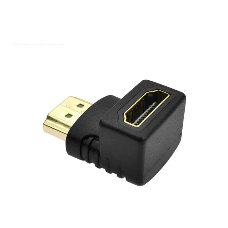 

100 шт./лот 90 градусов 1080P 270 градусов HDMI-совместимый адаптер штекер-гнездо ТВ конвертер соединитель