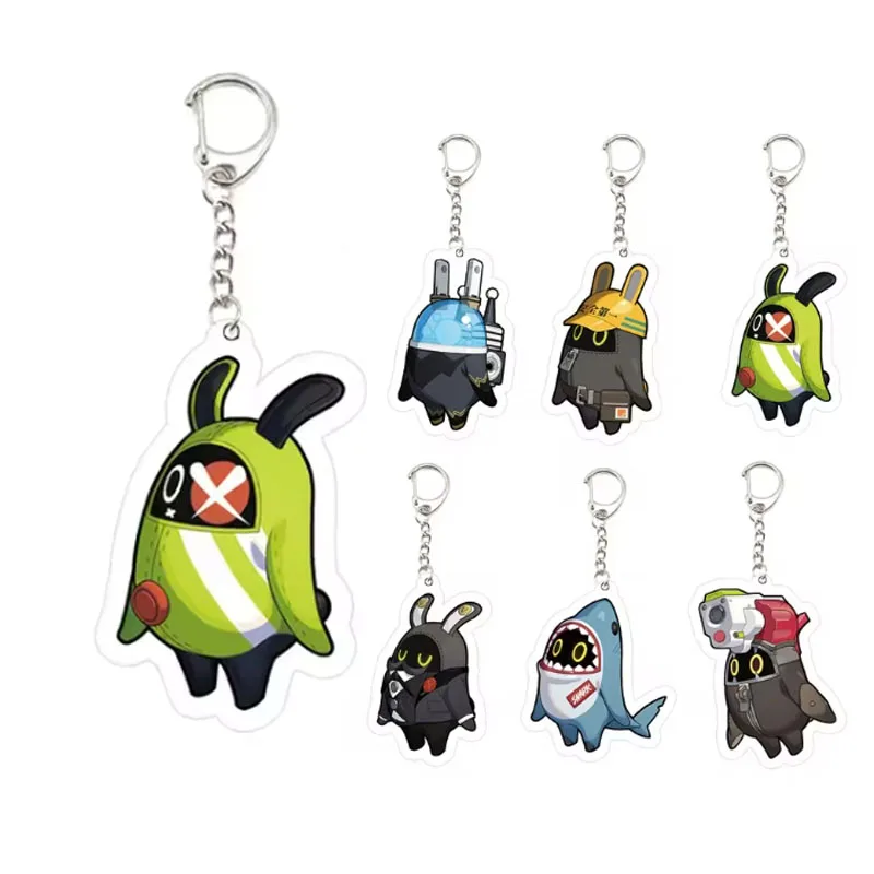 Брелок для ключей Zenless Zone Zero кольцо аксессуары ZZZERO Bangboo акриловая подвеска сумки