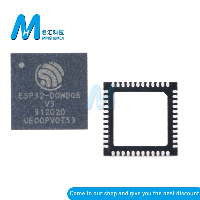 ESP32-D0WDQ6-V3 QFN-48 Dual core Wi-Fi& Bluetooth MCU wireless transceiver chip
