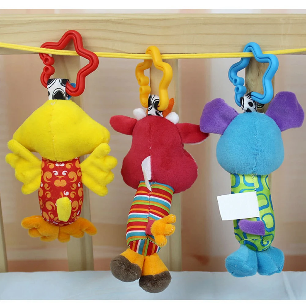 

Baby Toys Rattle Tinkle Hand Bell Multifunctional Plush Stroller