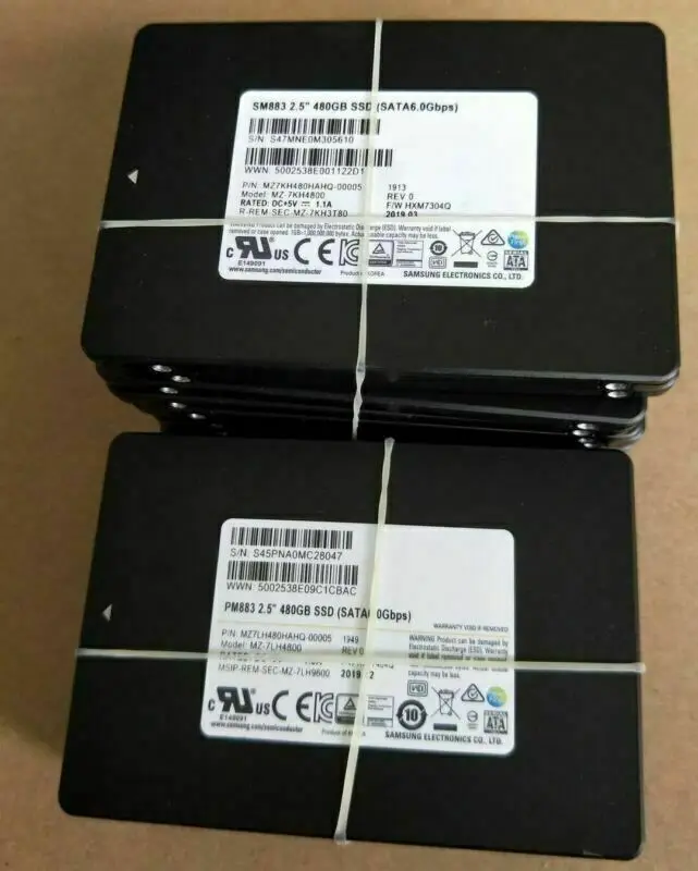 3 84 TB 1 92 960GB 480GB SSD Samsung SM883 2 5 R-REM-SCE-MZ-7KH3T80 SATA6.0Gbps MZ7KH480HAHQ-00005