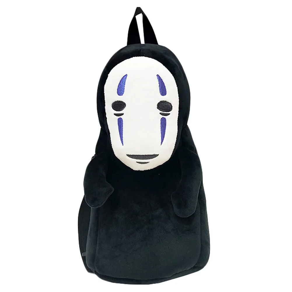 

No Face Man Backpack Anime Cartoon Faceless Man School Bag Cute Plush Doll Teenager Girls Creative Travel Bagpack Gifts