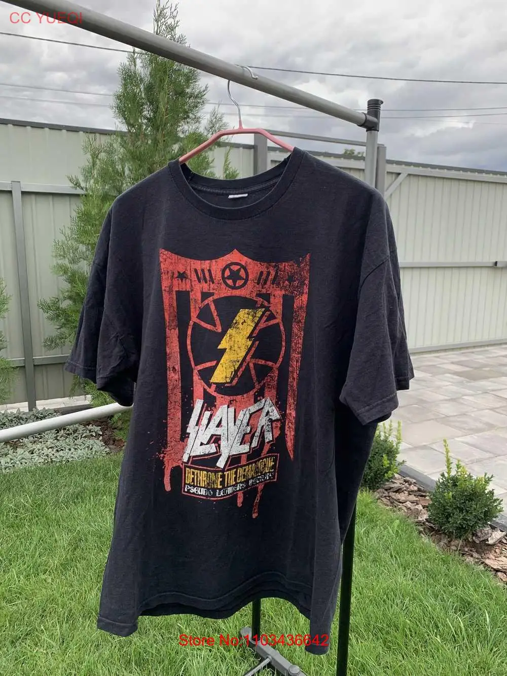 Футболка с принтом Slayer модель 2006 унисекс KH5523