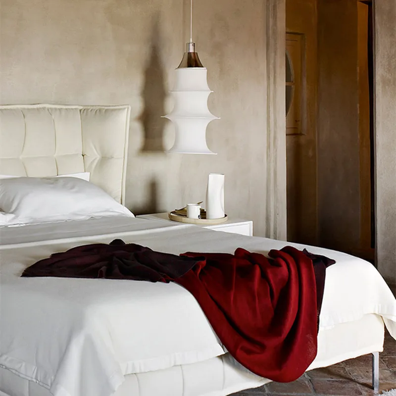 Falkland Подвесной светильник Дизайн Белый японский Декоративный шелковый