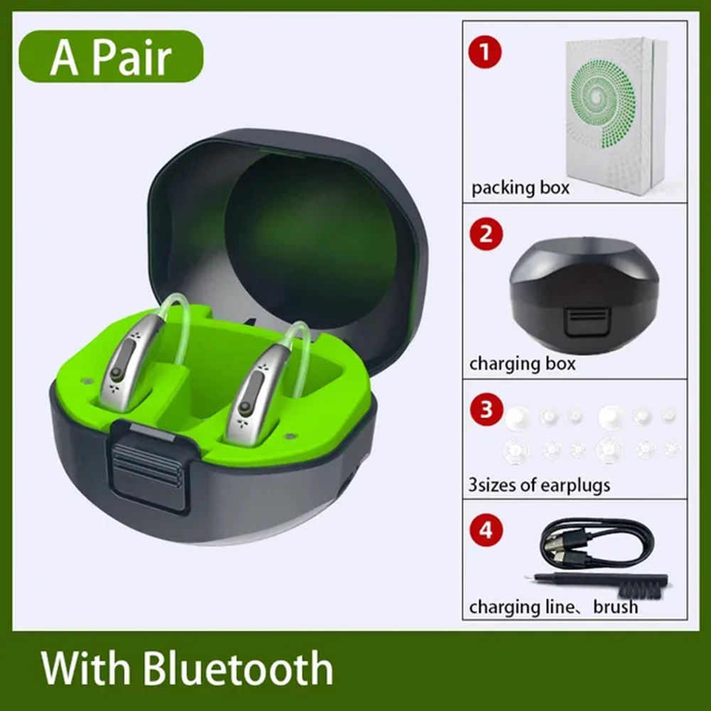 

ELHeari Bluetooth Hearing Aid ELHearing Rechargeable Lithium Battery Charger Programmable Digital Mini Portable Charging Ase Ear