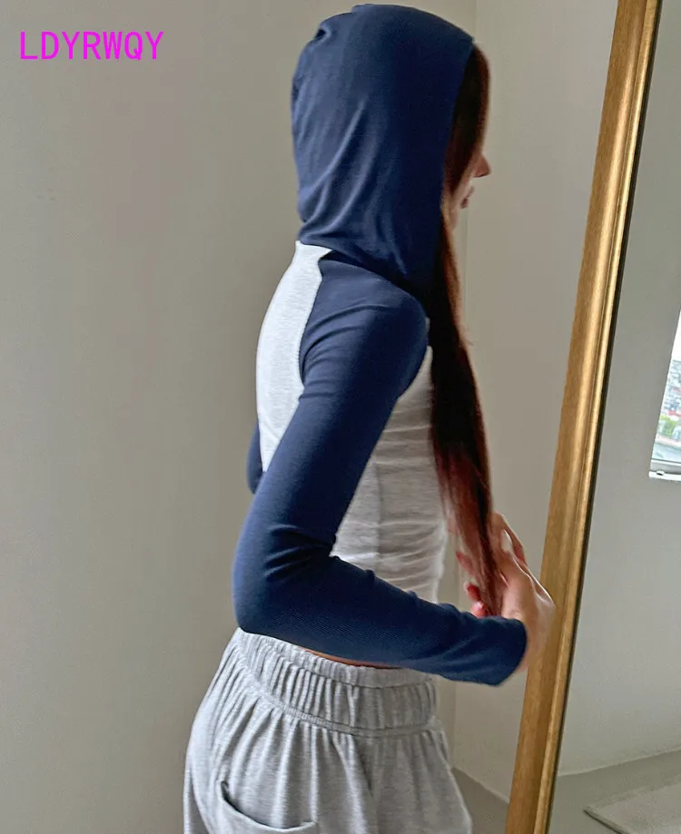 

Женская футболка с коротким рукавом реглан, с капюшоном