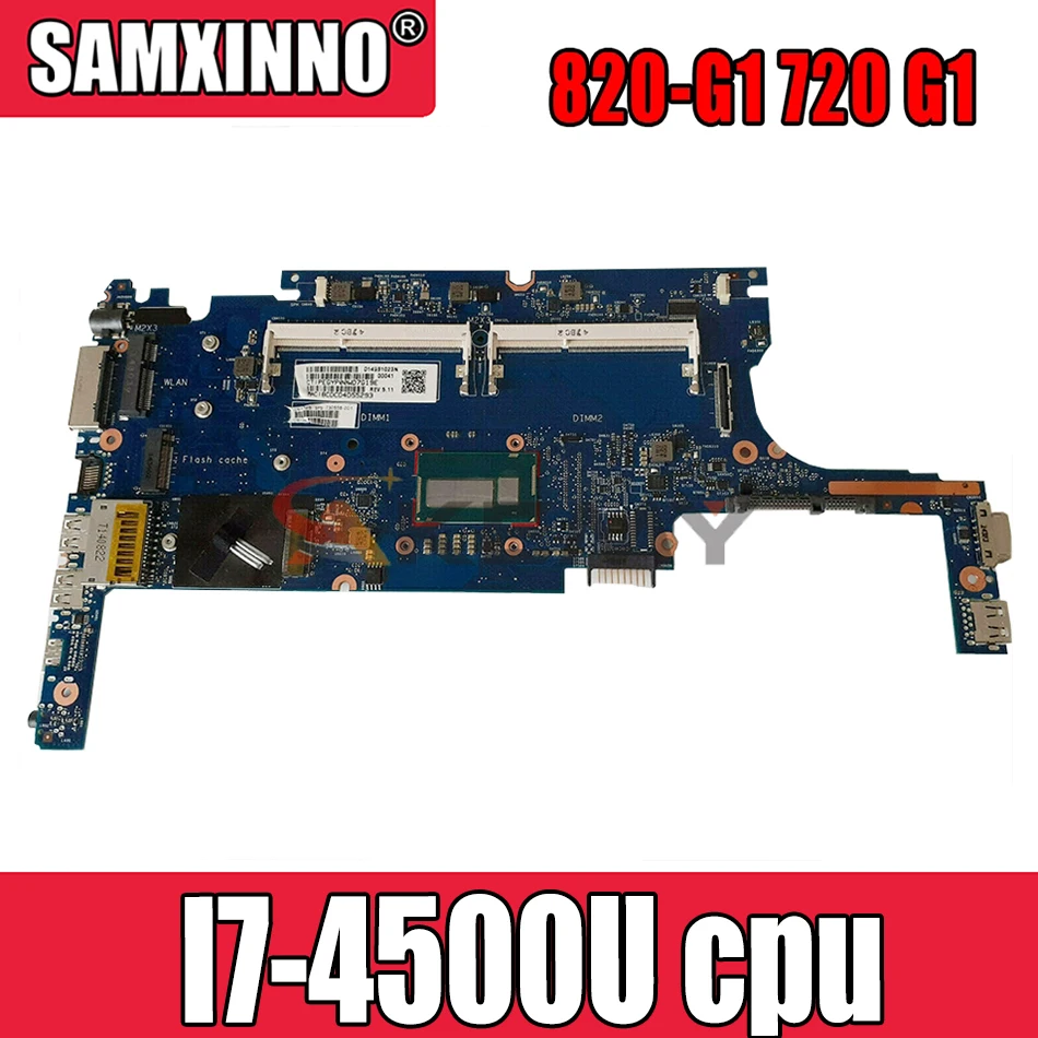 

Материнская плата Akemy для ноутбука HP Elitebook 820-G1 720 G1, системная плата SR16Z I7-4500U 817920-501 817920-601 817920-001 6050A2630701-MB-A01