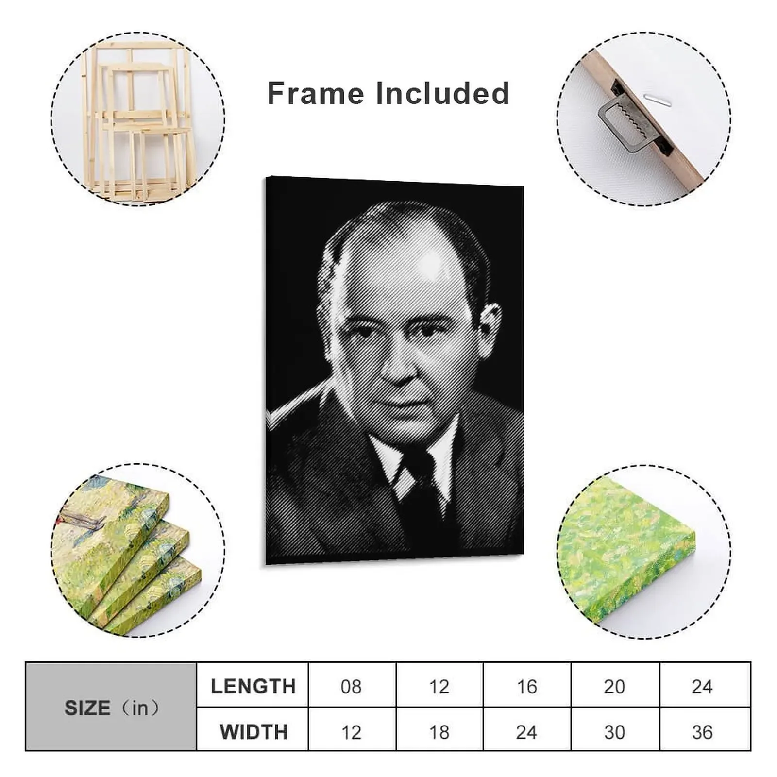 John von Neumann Холст Картина украшение для комнаты Украшение спальни