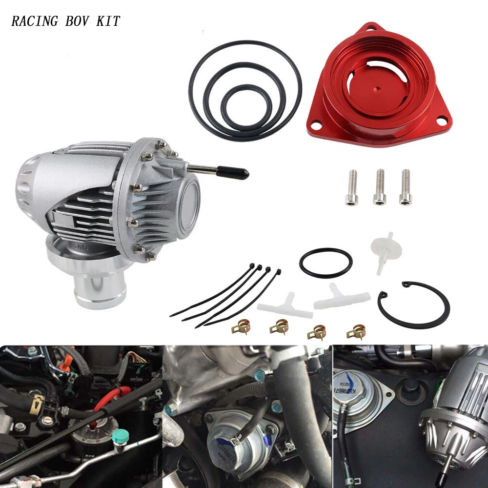 

Гоночный продувочный клапан SSQV BOV с адаптером, красный для Honda Civic 1.5L Turbo 10-го поколения 2016+