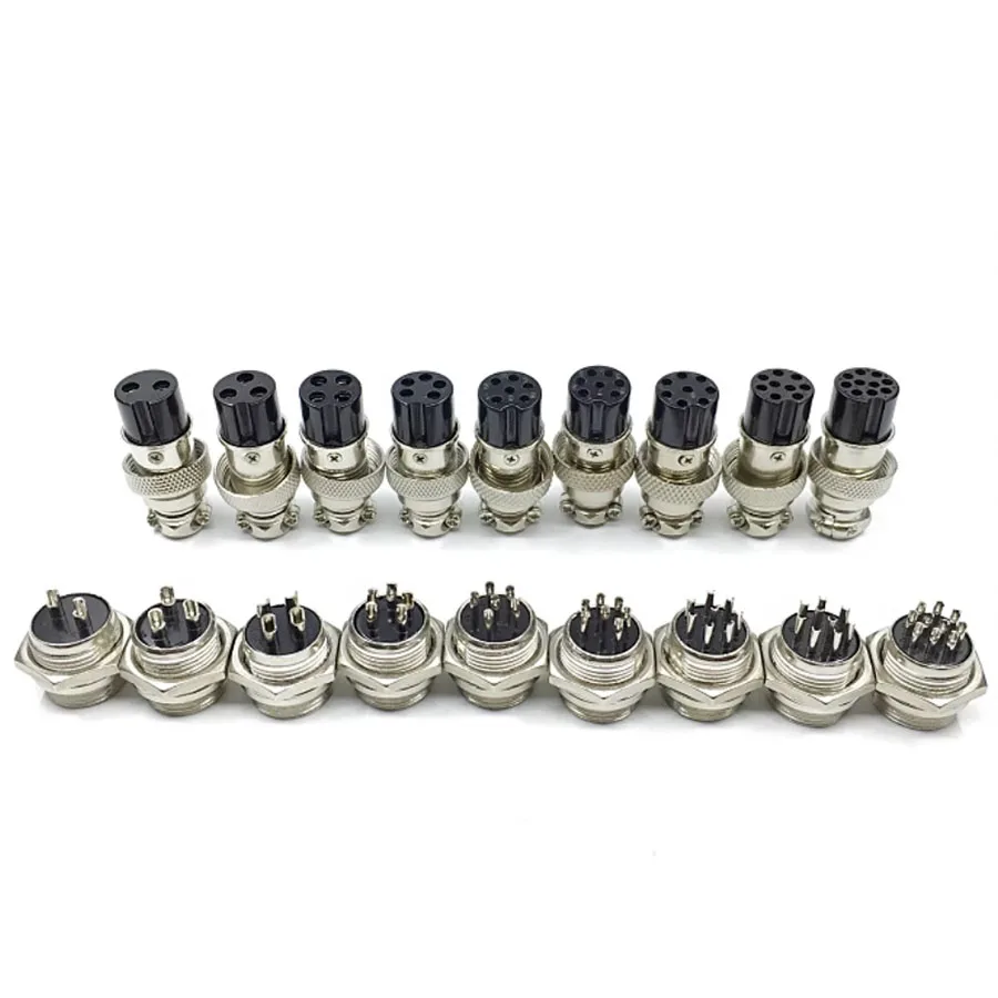 Авиационный Разъем GX16 2-ядерный 3-ядерный 4-ядерный 5-ядерный 6-ядерный 8-ядерный