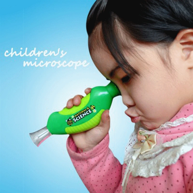 

1PC Lightweight Biological Microscope Hand Microscope 80X Home School Educational Toy For Child 778504