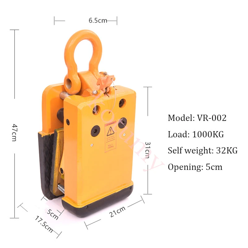 1000 кг зажим для подъема каменной плиты высококачественный подъемник из гранита и
