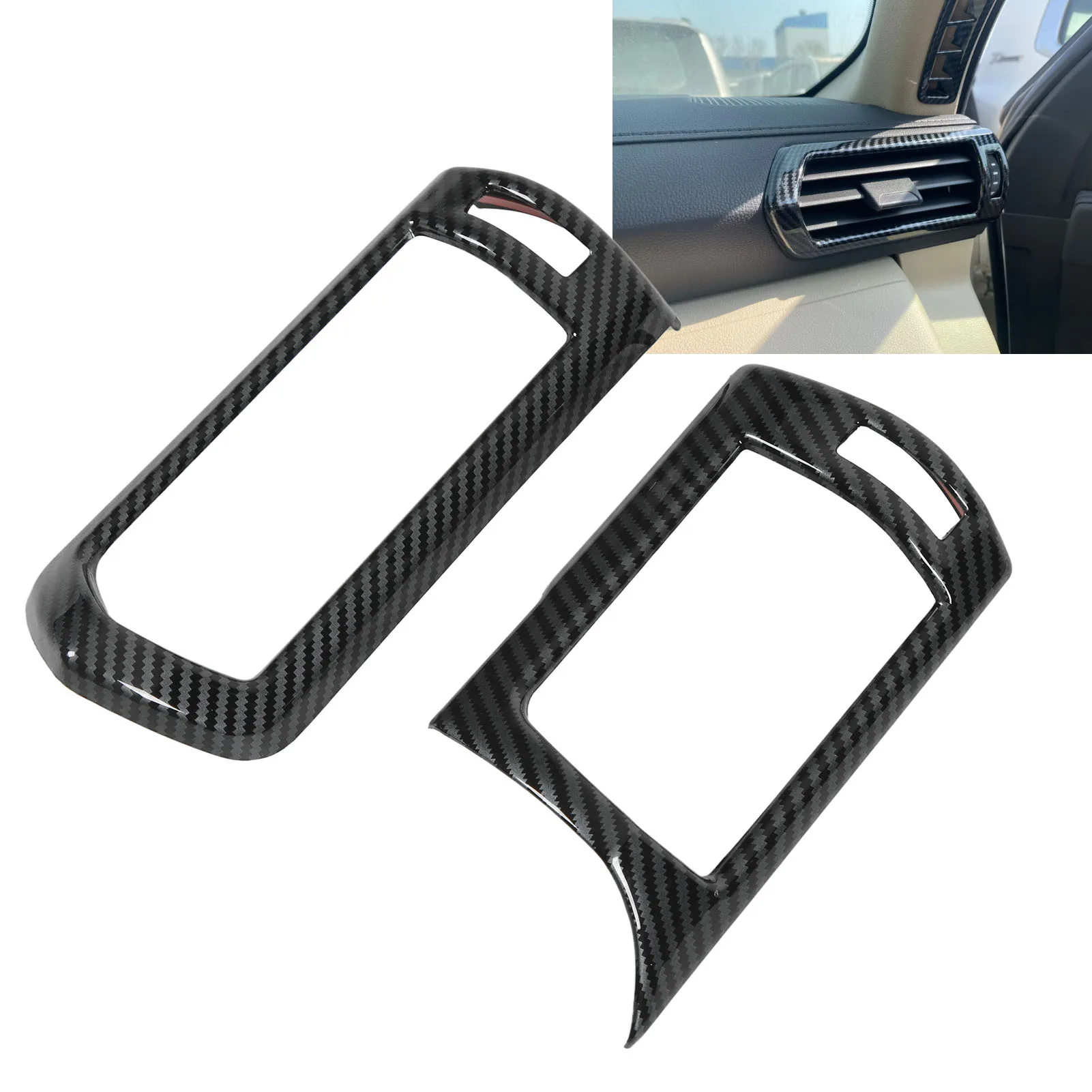 2 шт. Кондиционер вентиляционное отверстие отделка крышка углеродного волокна