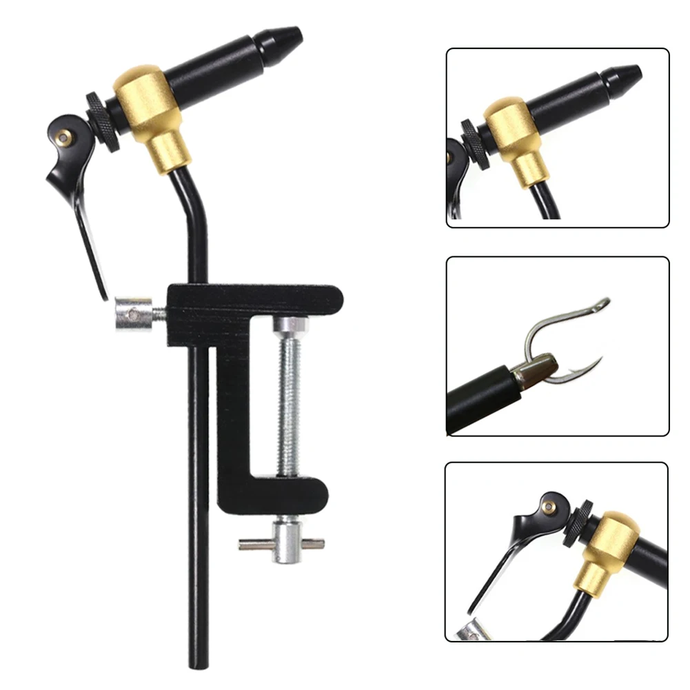 

Fly Fishing Tying Threads Tools Alloy Steel C-clamp Tying Vise Fishing Tackle Fly Fishing Winder Accessories for Outdoor Fishing