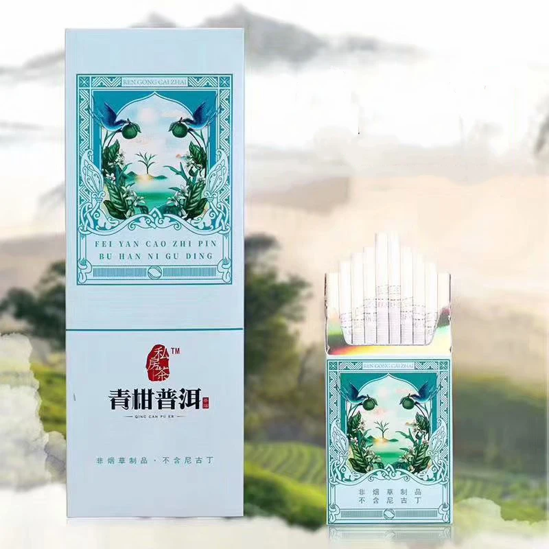 

Cherry Fruit Tea Smoke Tobacco Herbal Tea Cigarette Clearing Lung to Quit Smoking Non-tobacco Products No Nicotine 10 PCS