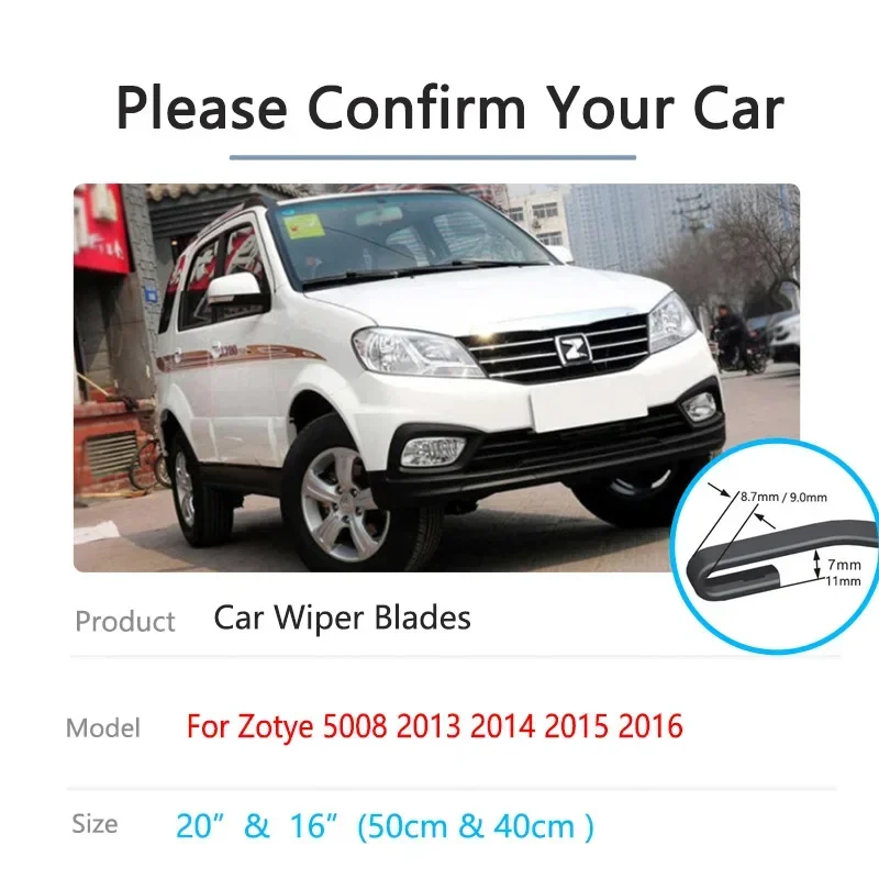 Щетки стеклоочистителя передние для Zotye T200 5008 Hunter Nomad Autorrad outside 2013 ~ 2016