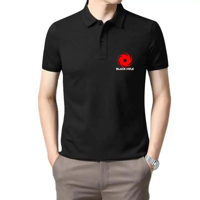 New Black Hole Recordings Trance Music Logo Men's Black T-Shirt Size S-2XL Hip Hop  Clothing Cotton Short Sleeve T Shirt