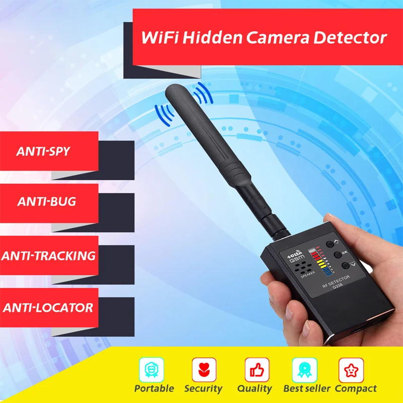 

G338 Camera Wireless Signal Detector Hotel Anti-eavesdropping Anti-positioning Infrared Camera Detection Instrument