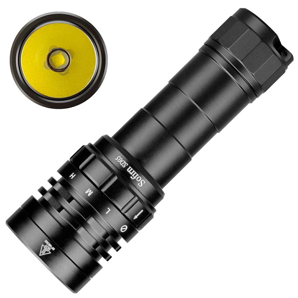 Sofirn SD05 фонарь для подводного плавания Cree XHP50.2 суперъяркий 21700 лм 5000