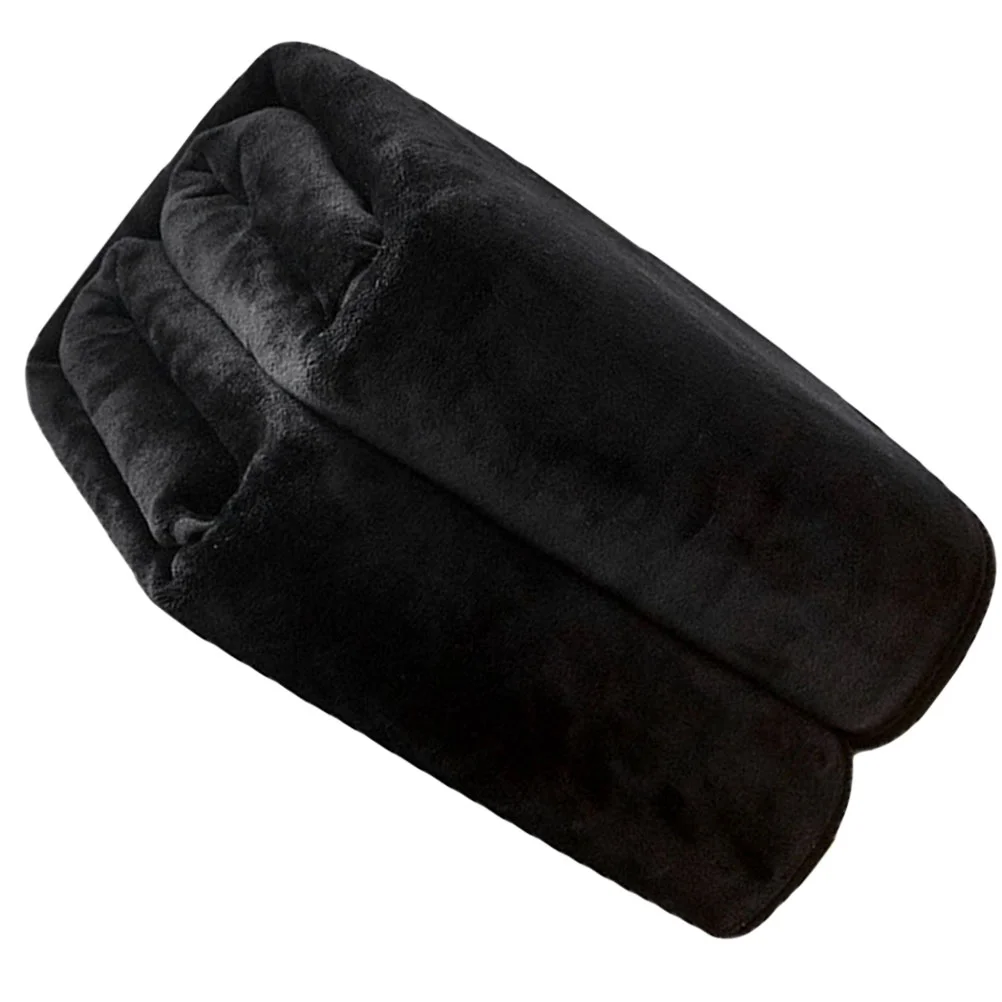 

Farley Fleece Blanket Solid Color Heating Black Polyester (Polyester) Coral Bed