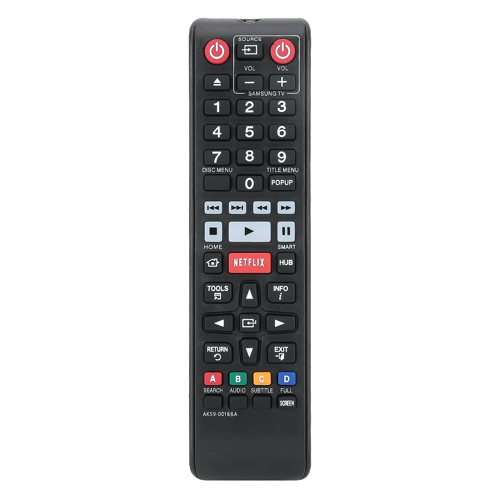 

For Samsung AK59-00166A Blue Ray/DVD/TV Remote Control Replacement TV Remote Control Black