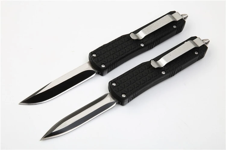 

New Outdoor Camping Survival Knife Anti Slip Pattern Zinc Aluminum Alloy Camping Wilderness Hunting Survival EDC Pocket Knives