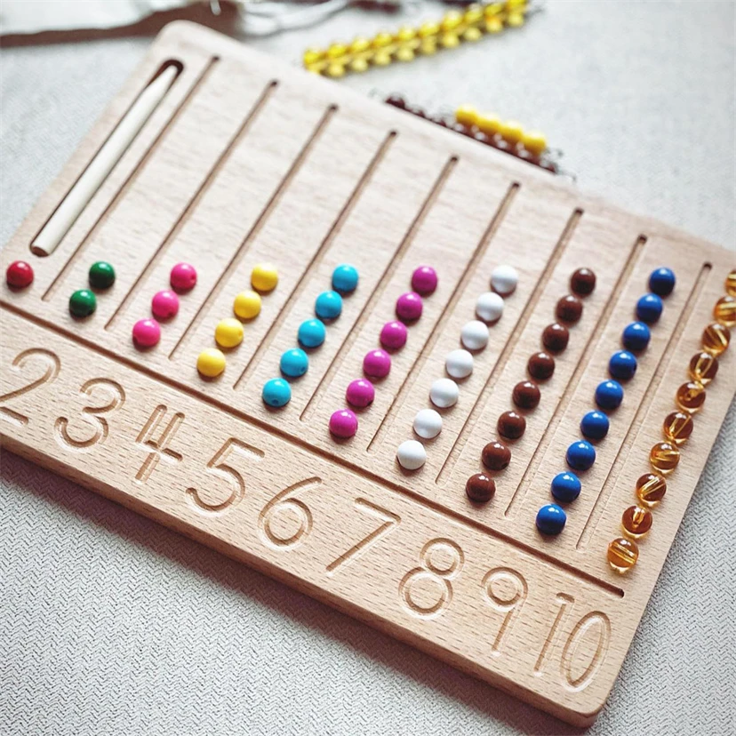 

Деревянные игрушки Монтессори, математический материал, буквы и цифры, доска, игрушки для детей 3 лет, обучающие игрушки для детей D65Y
