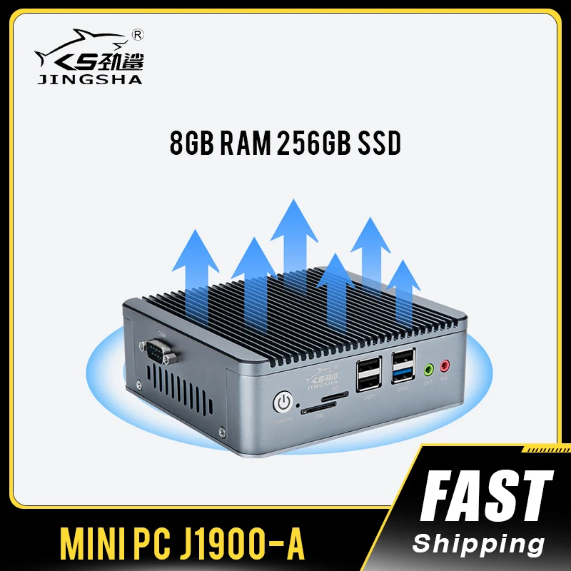 

JINGSHA Mini PC Windows 10 MINI PC Celeron J1900 DDR3 8G RAM 256GB SSD Windows 10 Pro Gaming Computer, 4K 60Hz HDMI VGA HD WiFi