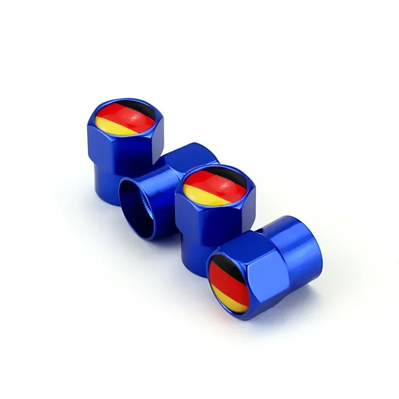 Колпачки клапанов автомобильных шин с немецким флагом 4 шт. штоки для Land Rover Range