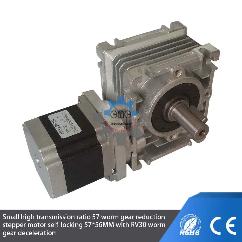 Редуктор червячного редуктора NMRV030 соотношение 5-80: 1 14 мм выходной вал rv030