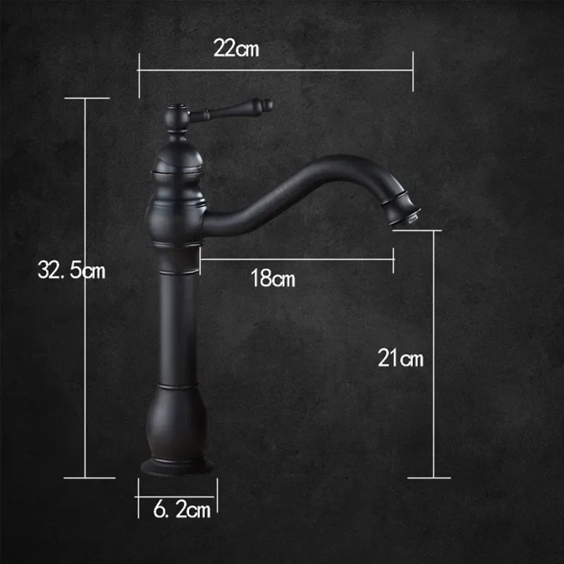 Смеситель для ванной комнаты черная бронзовая отделка смеситель раковины
